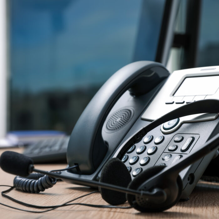 VoIP desk phone illustrating Telnetworks business phone systems